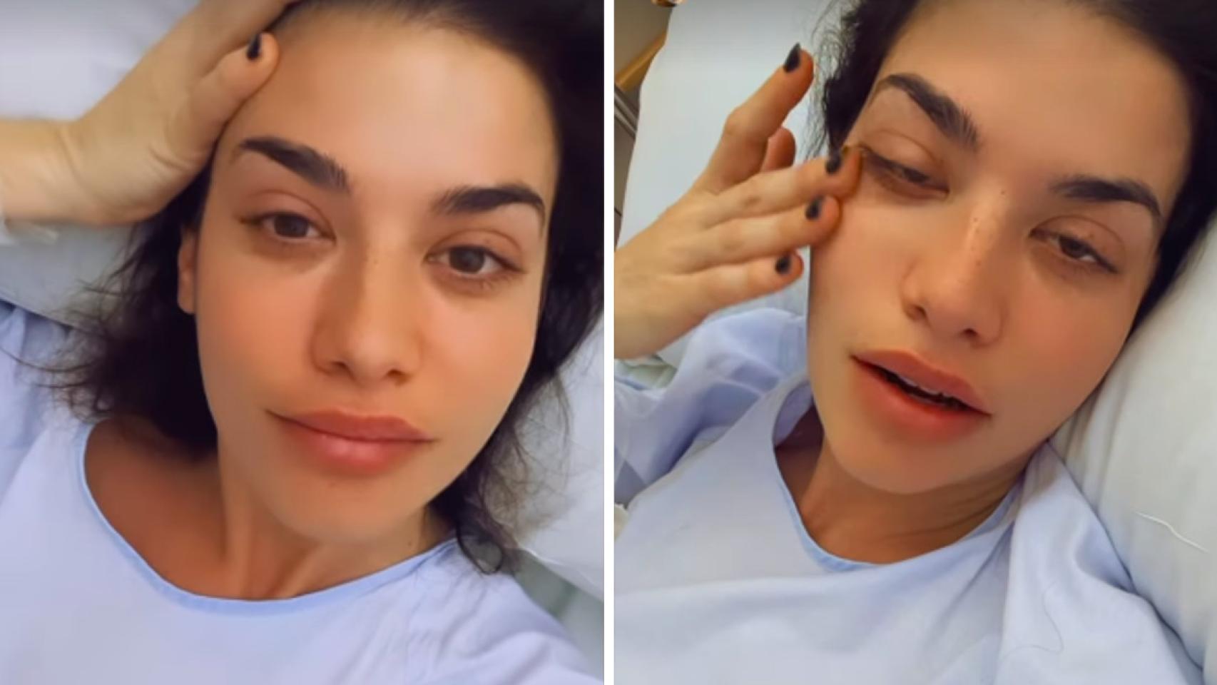 Capturas de las historias de Instagram de Teixidó desde el hospital.