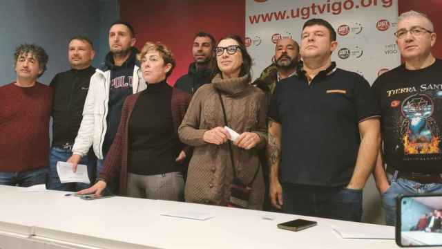 Rueda de prensa del comité de Vitrasa, concesionaria del bus urbano de Vigo, a 20 de diciembre de 2023.