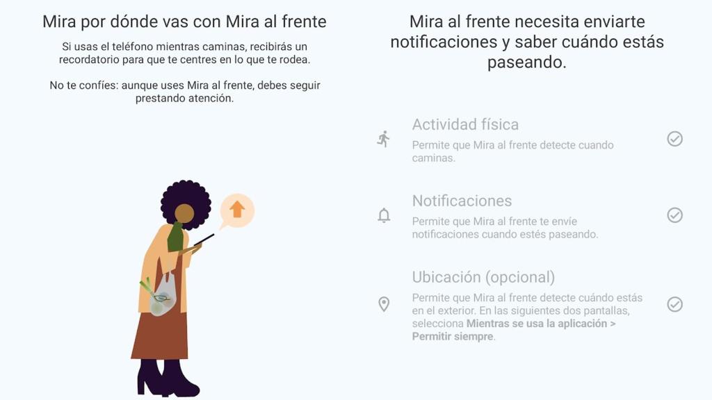 Mira al frente
