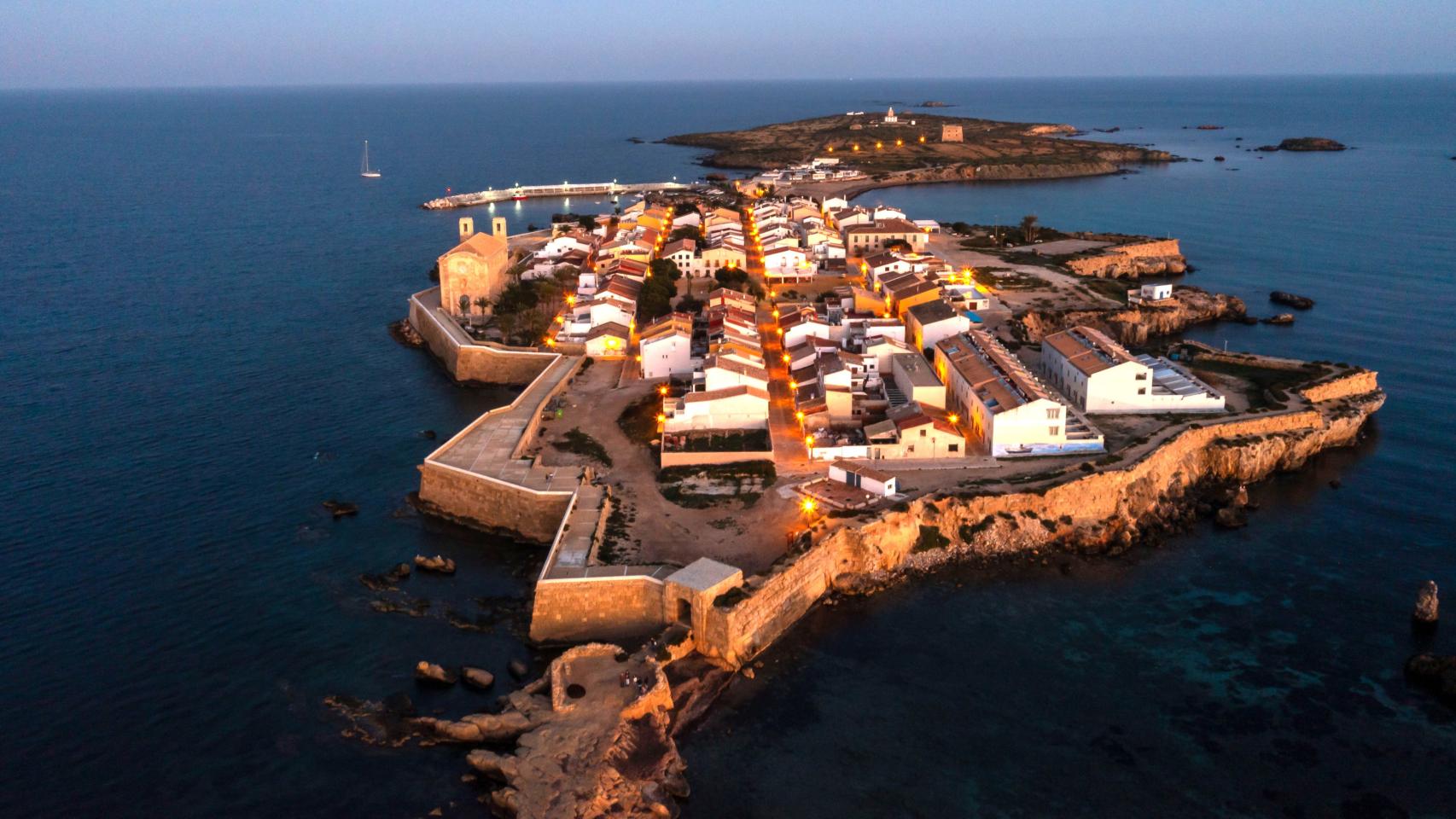 Vista panorámica de la Isla de Tabarca.