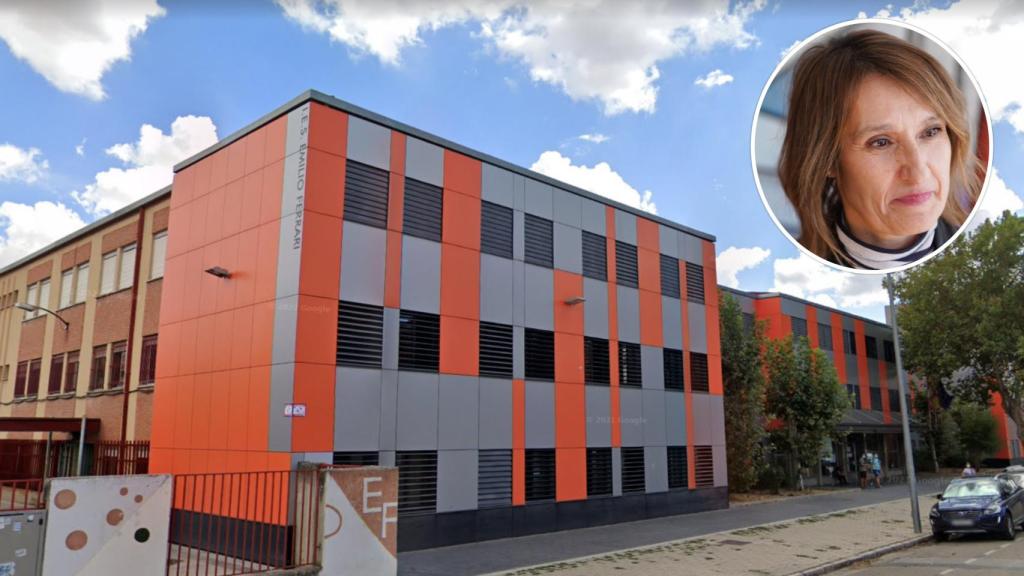 El IES Emilio Ferrari y la consejera de Educación, Rocío Lucas, en una visita al instituto