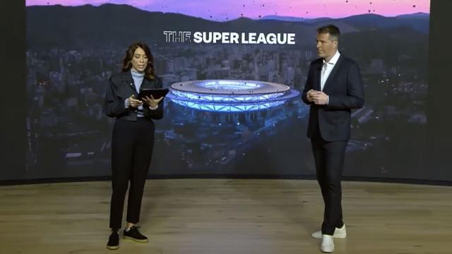 Bernd Reichart durante la presentación del formato de la Superliga
