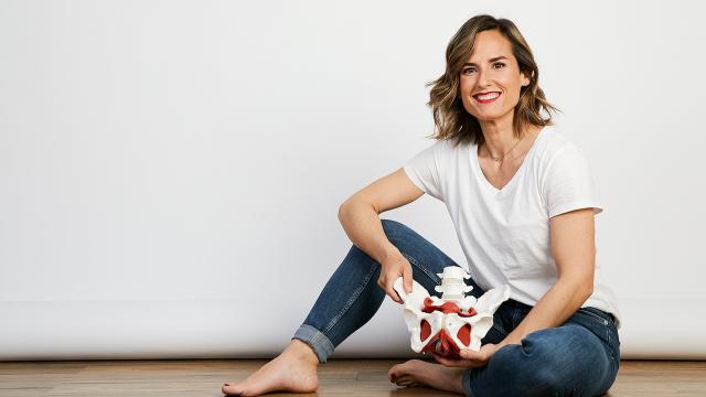 La fisioterapeuta Laura Rojas.