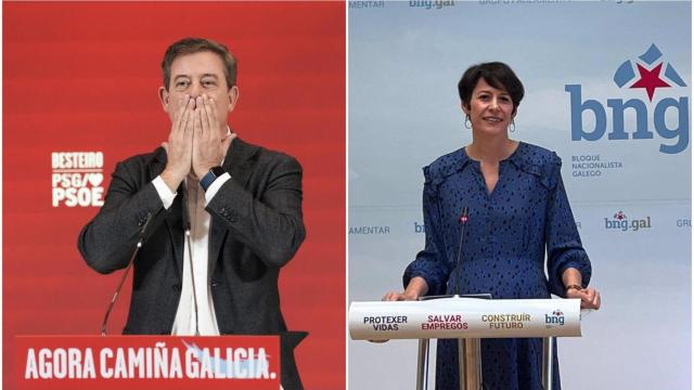 José Ramón Gómez Besteiro y Ana Pontón en una imagen de archivo