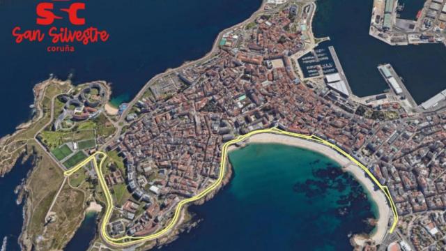 Recorrido de la prueba absoluta de la San Silvestre 2023