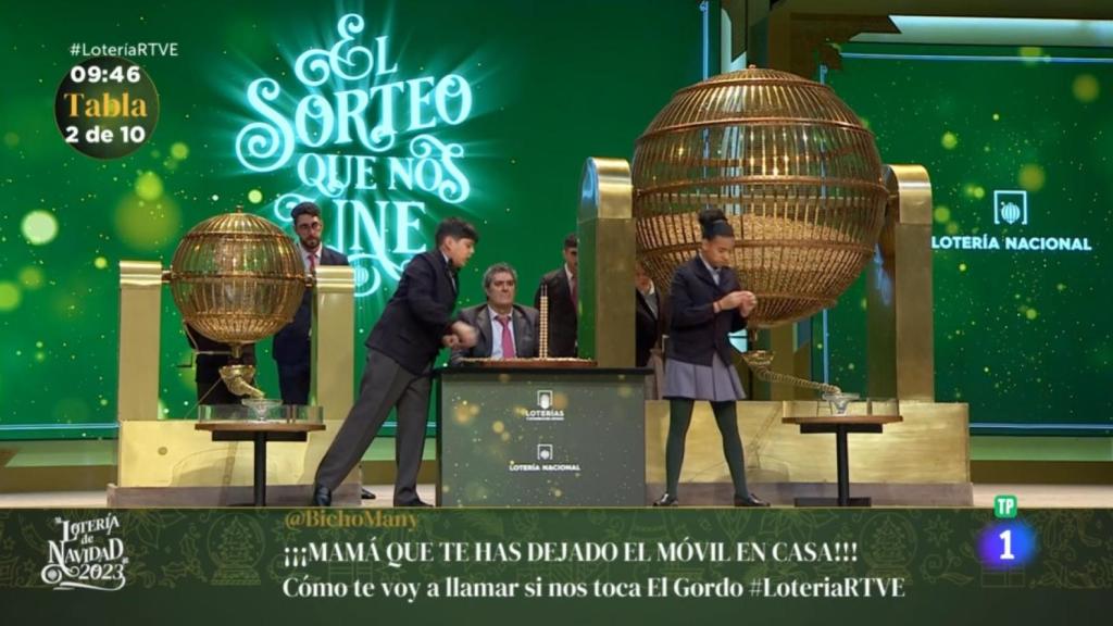 Cobertura de La 1 de la Lotería de Navidad