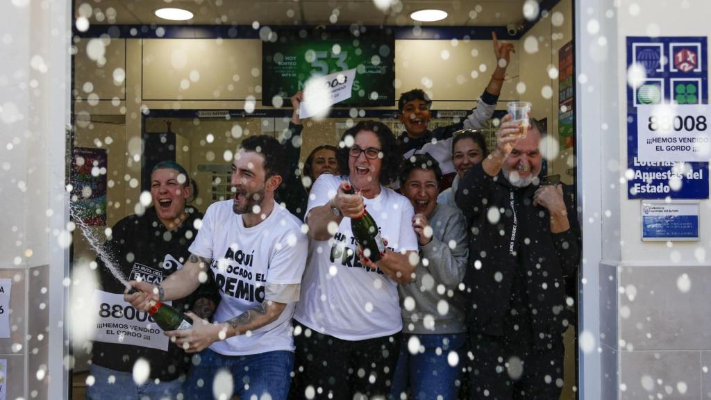 Vicente, lotero de Vilamarxant, tras conocer el premio.