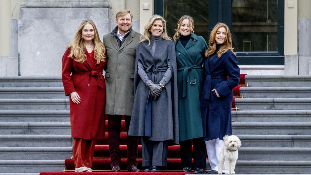 Posado de la familia real holandesa.