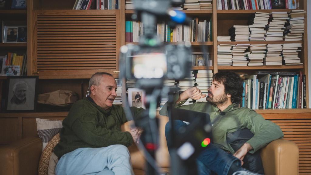 Un momento de la entrevista.