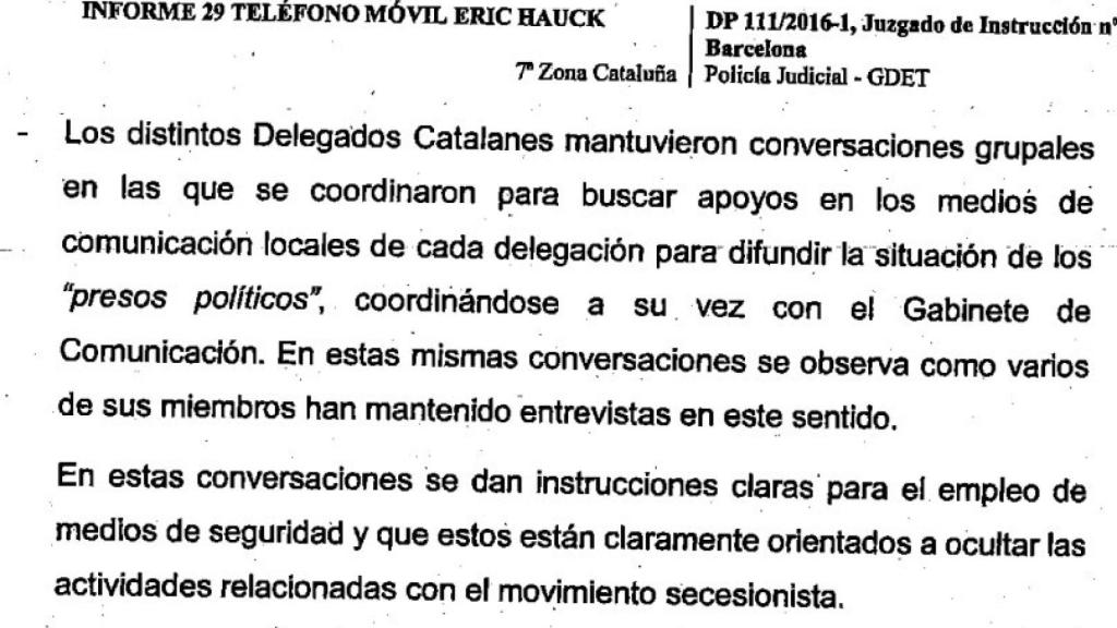 Las conclusiones del informe remitido por la Guardia Civil al juez del 'caso Volhov'.