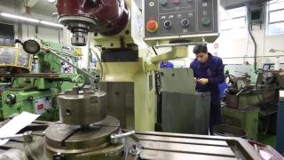 Un alumno de Formación Profesional en un centro educativo de Valladolid.