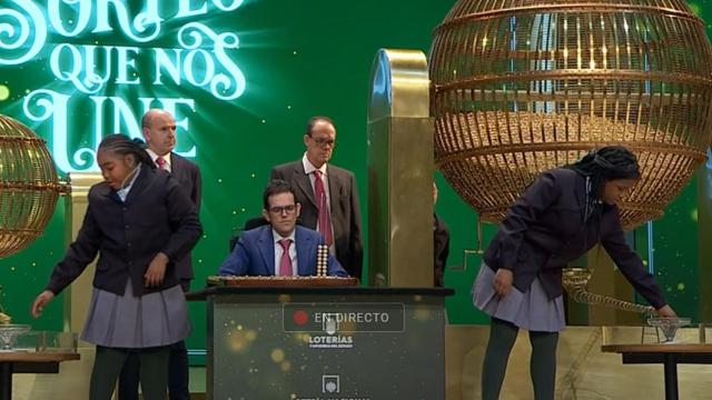 Imagen del sorteo de la Lotería de Navidad