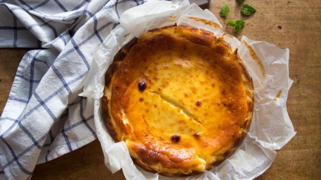 Tarta de queso tipo coulant