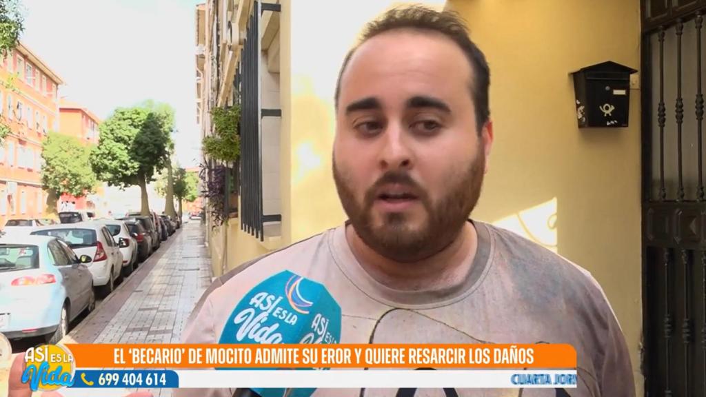 El 'becario' de Mocito Feliz reconoció en 'Así es la vida' haber estafado con entradas fraudulentas.