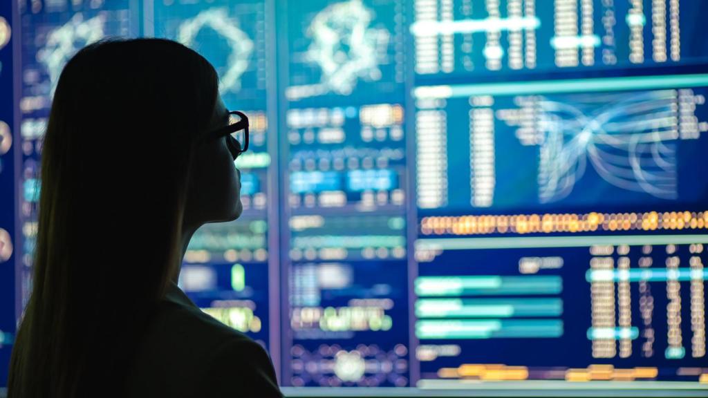 Imagen que muestra flujo de datos en pantalla