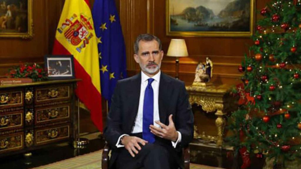 Imagen de archivo del último discurso de Felipe VI. Foto: EP