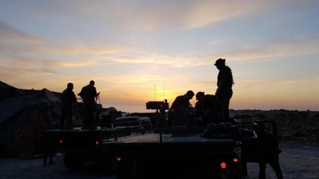 Brigada Guzmán El Bueno X, del Ejército de Tierra, con Cerro Muriano.