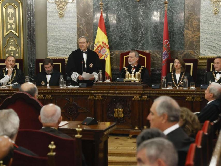 Apertura del año judicial 2023-2024 en el Tribunal Supremo, presidida por el Rey.