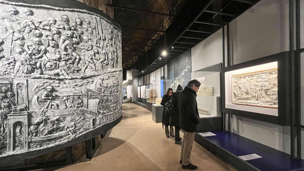 Vista de la inauguración de la exposición 'La Columna Trajana. El relato de un símbolo'.