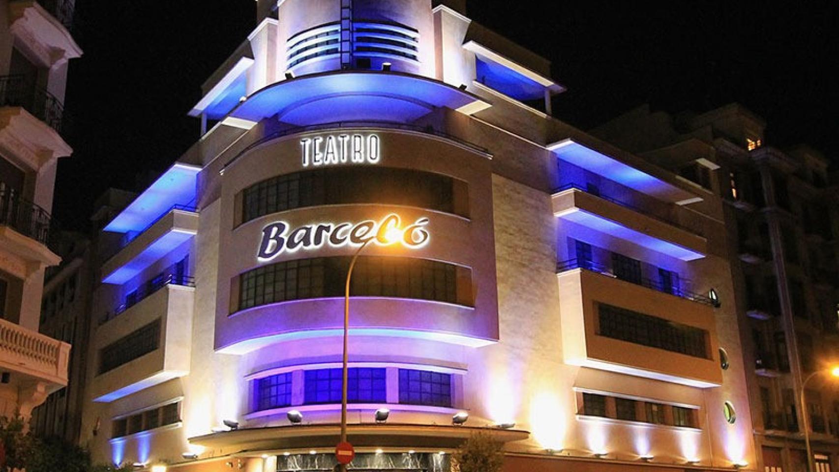 Teatro Barceló, antiguo cine Barceló (1930), una de las obras más logradas de la arquitectura racionalista madrileña.