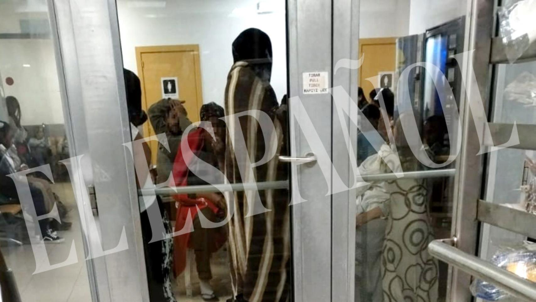 Una sala de inmigrantes inadmitidos en el aeropuerto de Barajas, a principios de año.