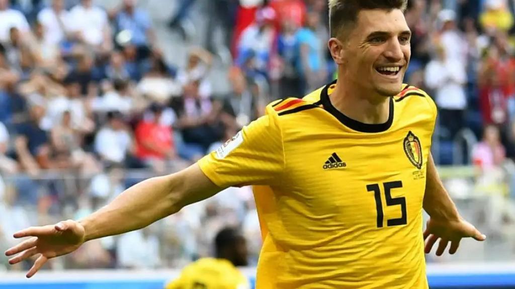 Thomas Meunier, en un partido con Bélgica.