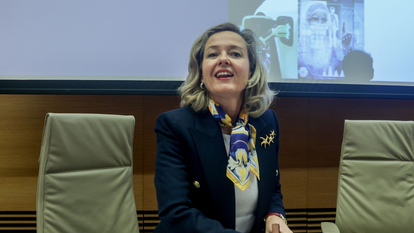 La vicepresidenta primera del Gobierno y ministra de Economía, Comercio y Empresa, Nadia Calviño