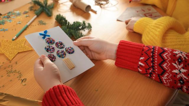 Imagen de archivo de una postal navideña.