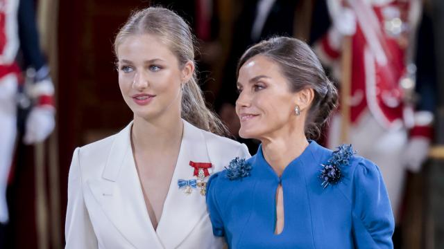 Letizia y Leonor el día de la Jura de la Constitución