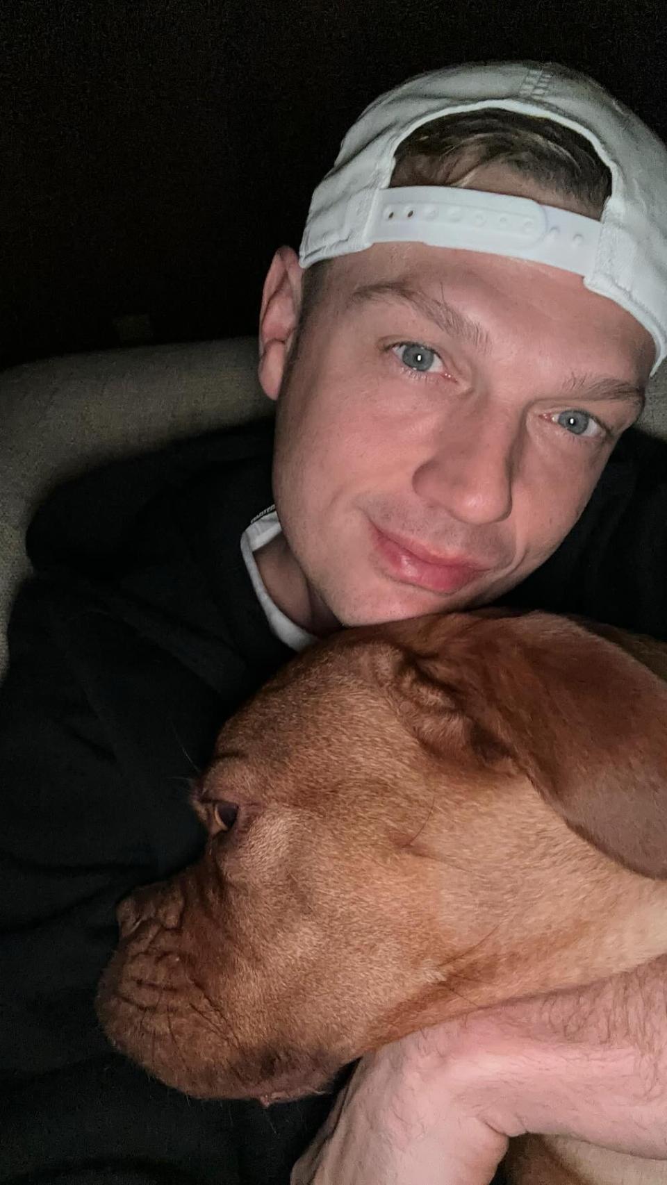 Nick Carter en una imagen de su Instagram.