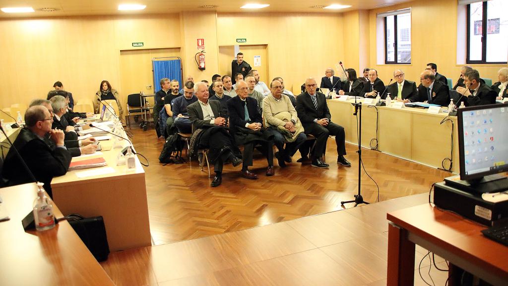 Imagen del juicio por la muerte de seis mineros en la Hullera Vasco Leonesa