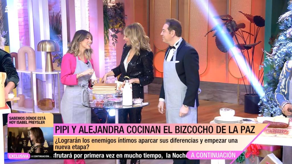 Alejandra Rubio, Emma García y Pipi Estrada en 'Fiesta'.