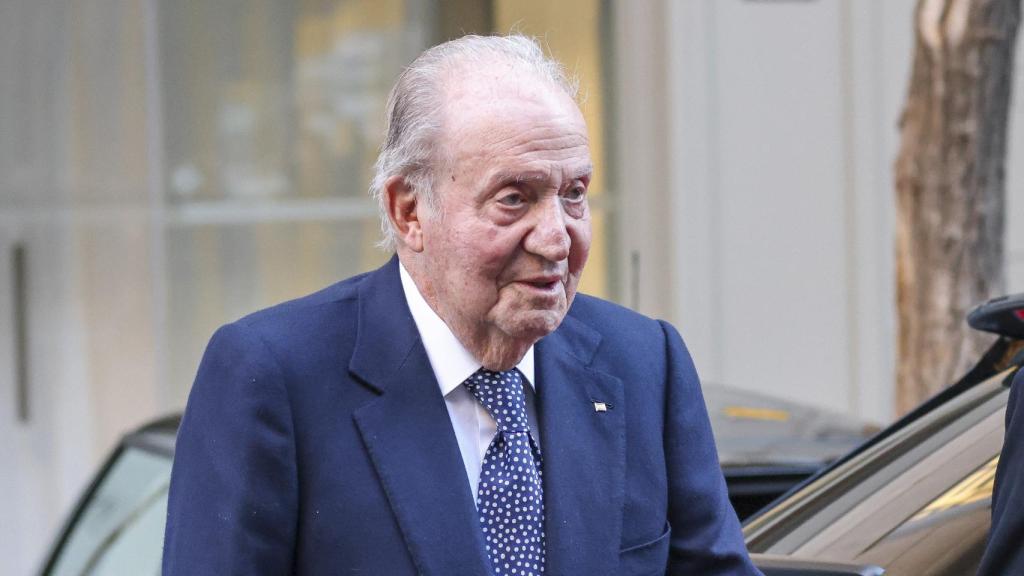 Juan Carlos I en el cumpleaños de su hija la infanta Elena.
