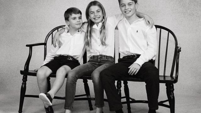 George, Louis y Charlotte, los hijos de Guillermo y Kate Middleton.