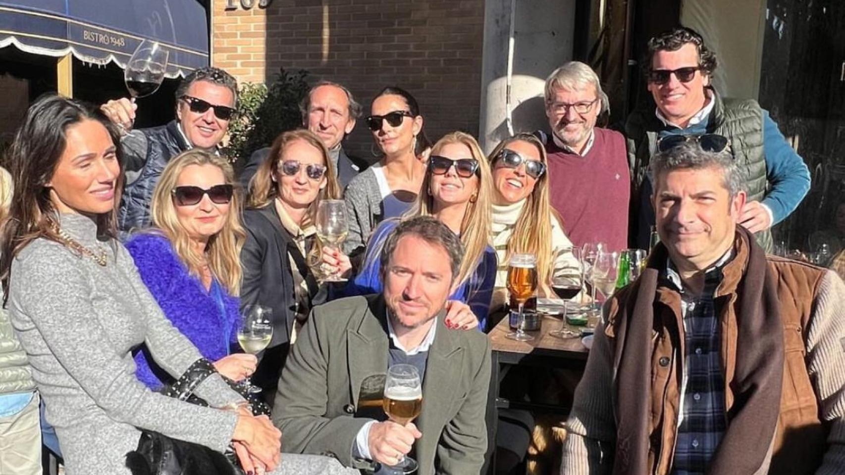 'Tardebuena' entre amigos de Amelia Bono en Madrid