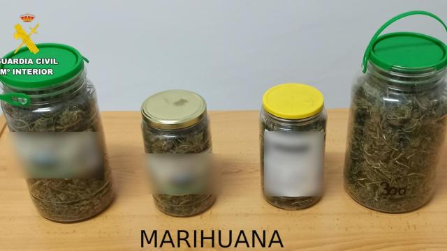 Marihuana incautada.