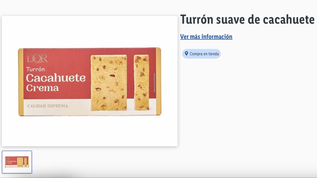 Turrón suave de cacahuete.