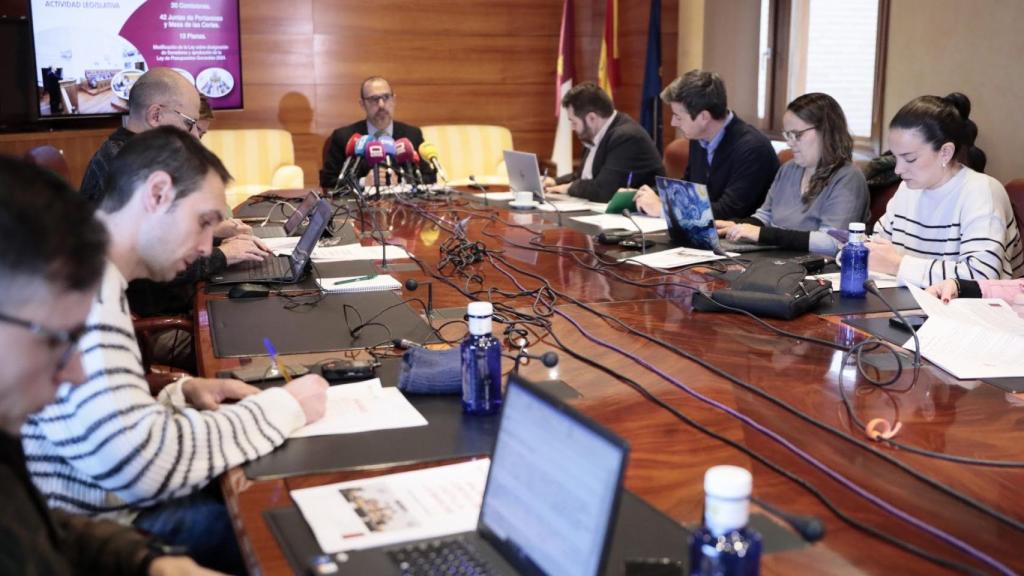 Un momento de la rueda de prensa de balance. Foto: Javier Longobardo