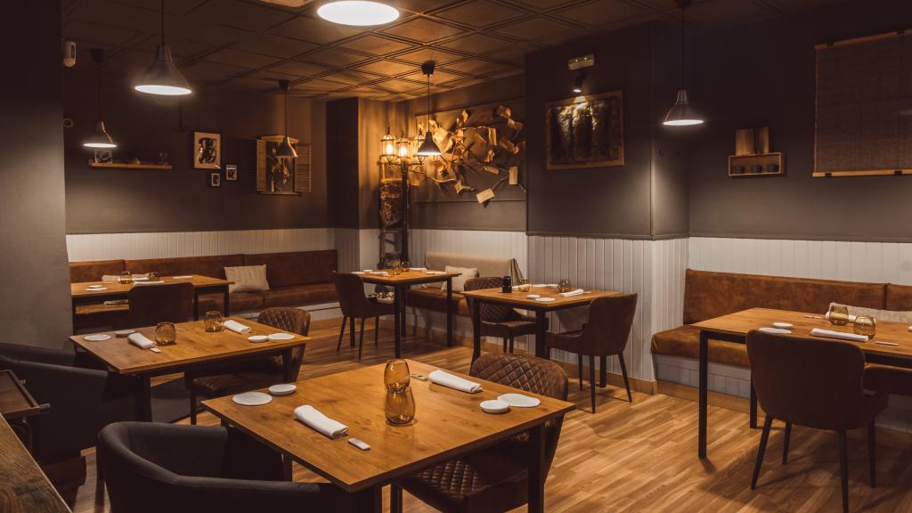 El comedor del restaurante murciano 'Frases'.