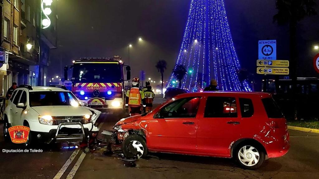 Accidente en Talavera de la Reina (Toledo). Foto: CPEIS Toledo.