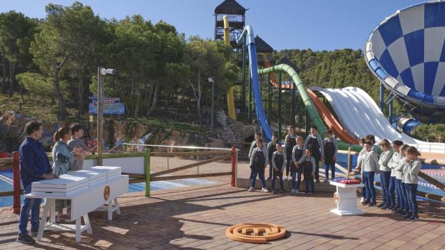 Momento del programa MasterChef Junior 10 en Aqualandia.
