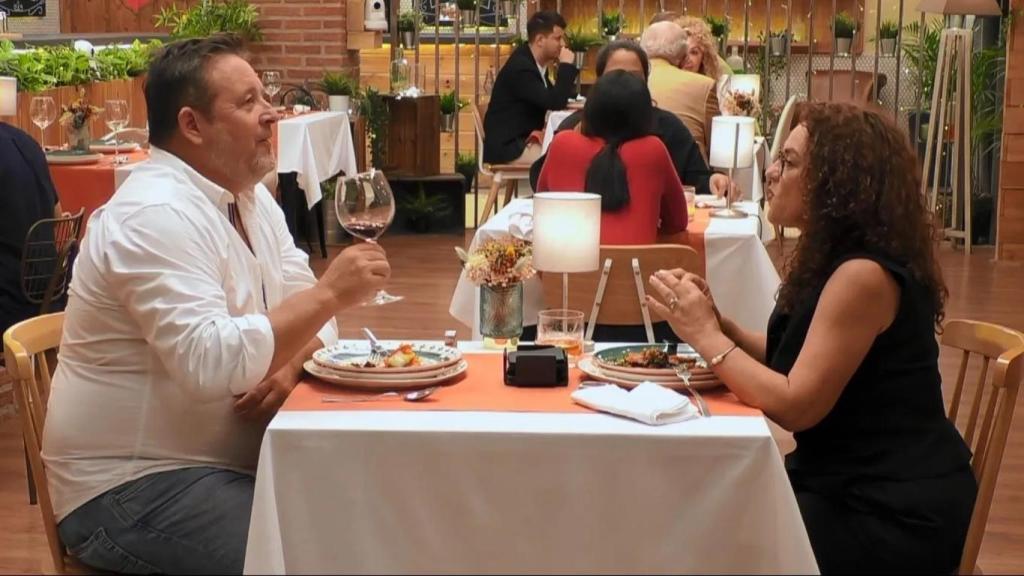 Juan y Mayte en ‘First Dates’.