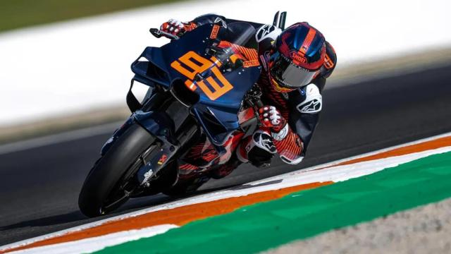 Marc Márquez, durante los test en Valencia con Ducati.