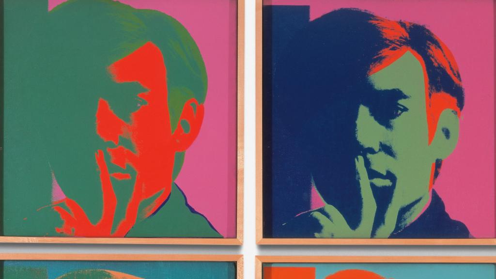 Detalle de 'Autorretrato' de Andy Warhol