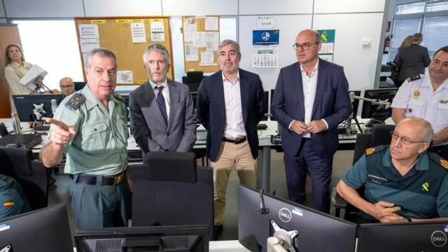 Marlaska, en una visita a Senegal con la Guardia Civil el pasado mes octubre.