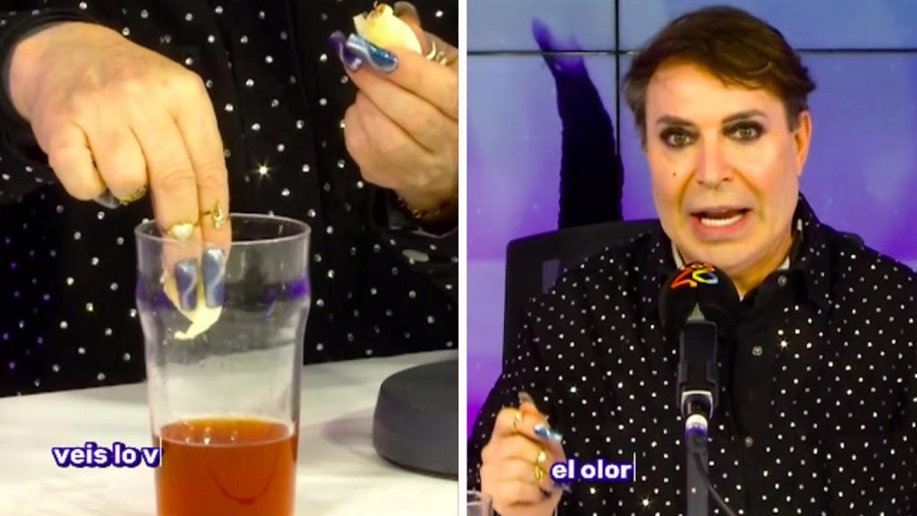 Capturas del vídeo de Los 40 con el ritual del Maestro Joao.