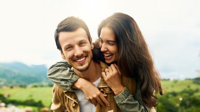Imagen de una pareja feliz