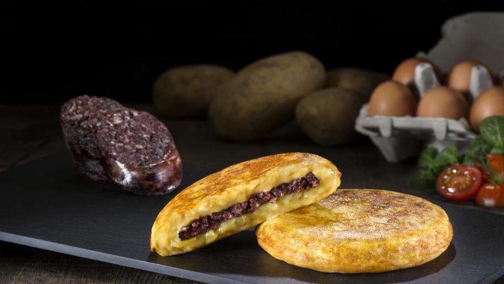 La 'Spanish Burger' rellena de morcilla.
