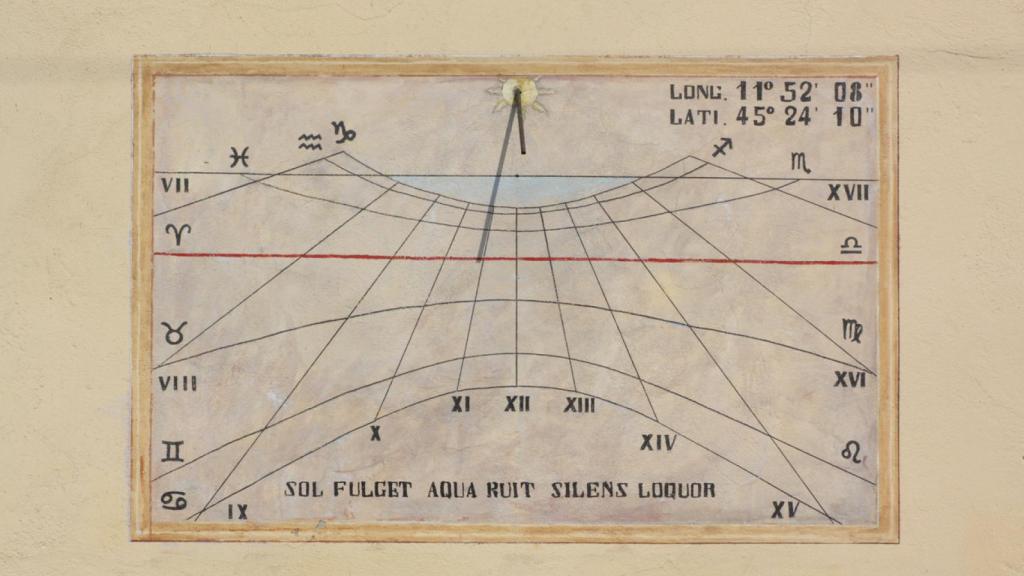 Un calendario antiguo.