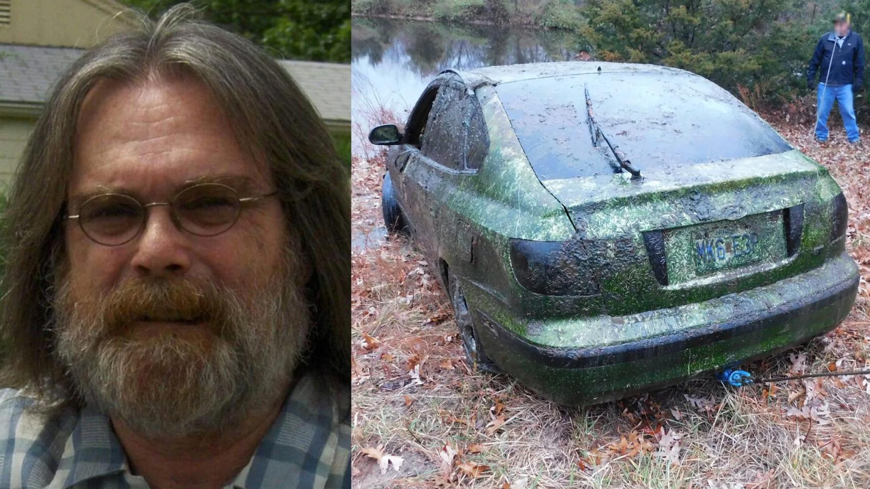 Imagen fotomontaje de la cara de Erwin junto a su coche.